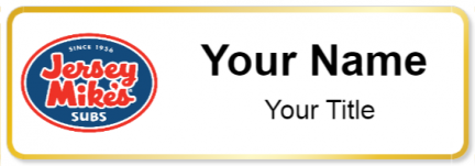 Custom name badges for Jersey Mikes