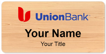 Custom name badges for Union Bank