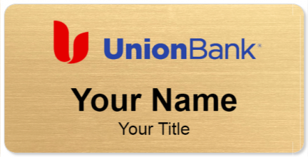 Custom name badges for Union Bank