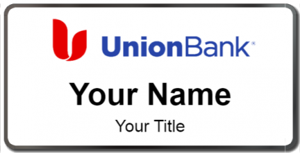 Custom name badges for Union Bank