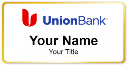 Custom name badges for Union Bank
