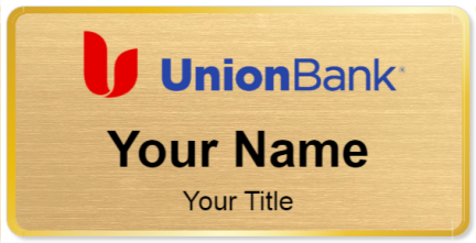 Custom name badges for Union Bank