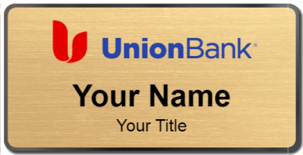 Custom name badges for Union Bank