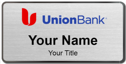 Custom name badges for Union Bank