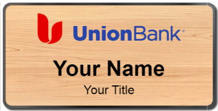 Custom name badges for Union Bank