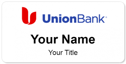 Custom name badges for Union Bank