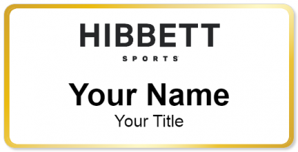 Custom name badges for Hibbett Sports