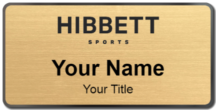 Custom name badges for Hibbett Sports