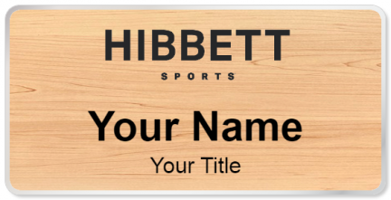 Custom name badges for Hibbett Sports