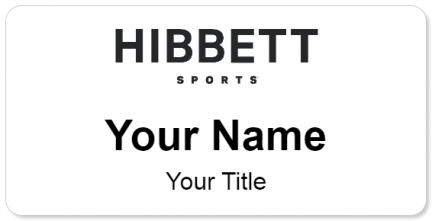 Custom name badges for Hibbett Sports