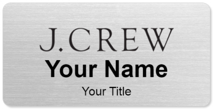 Custom name badges for J CREW