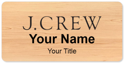 Custom name badges for J CREW