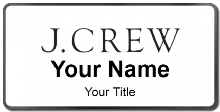 Custom name badges for J CREW