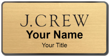 Custom name badges for J CREW
