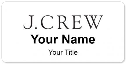 Custom name badges for J CREW