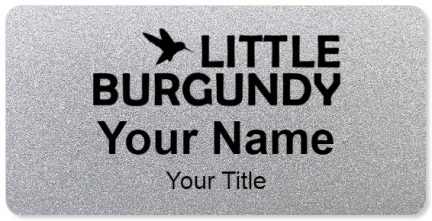 Custom name badges for Little Burgundy Shoes