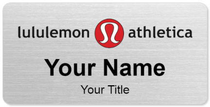 Custom name badges for Lululemon Athletica