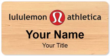Custom name badges for Lululemon Athletica