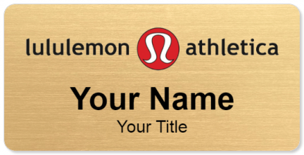 Custom name badges for Lululemon Athletica