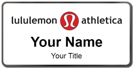 Custom name badges for Lululemon Athletica