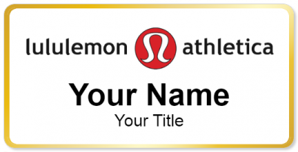 Custom name badges for Lululemon Athletica