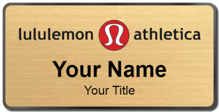 Custom name badges for Lululemon Athletica