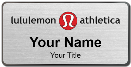 Custom name badges for Lululemon Athletica