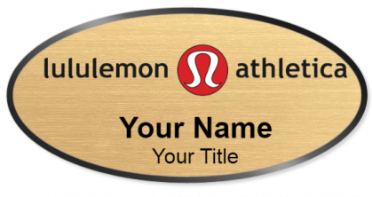 Custom name badges for Lululemon Athletica
