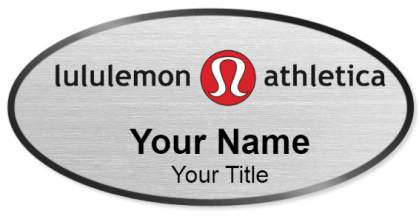 Custom name badges for Lululemon Athletica