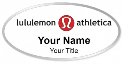 Custom name badges for Lululemon Athletica