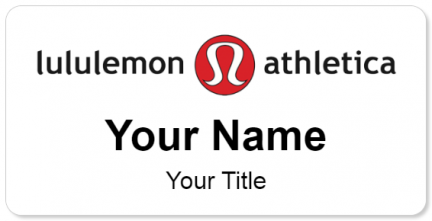 Custom name badges for Lululemon Athletica