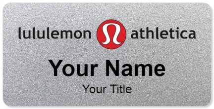 Custom name badges for Lululemon Athletica