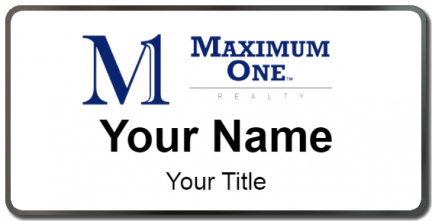 Custom name badges for Maximum One Realty