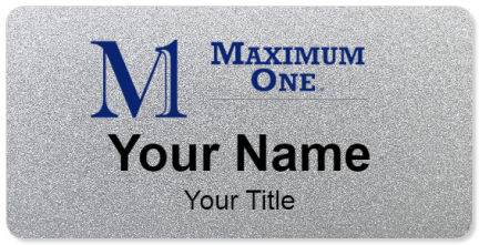 Custom name badges for Maximum One Realty