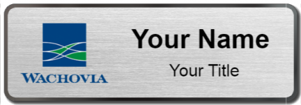 Custom name badges for Wachovia