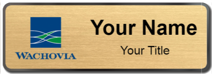 Custom name badges for Wachovia