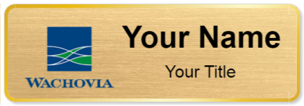 Custom name badges for Wachovia