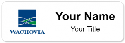 Custom name badges for Wachovia
