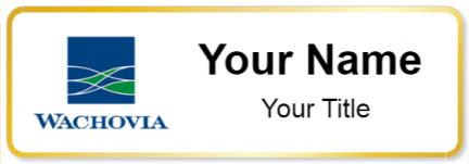 Custom name badges for Wachovia