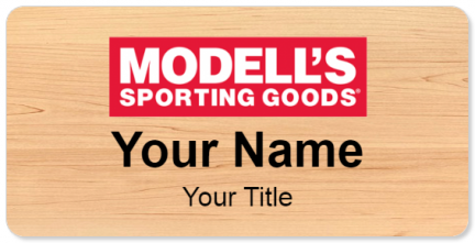 Custom name badges for Modells Sporting Goods