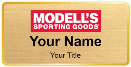 Custom name badges for Modells Sporting Goods