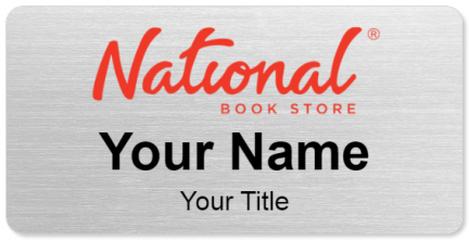 Custom name badges for National Book Store