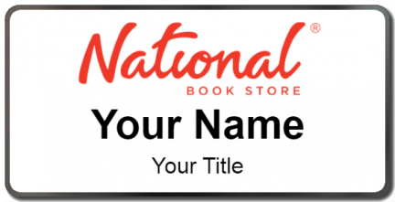 Custom name badges for National Book Store