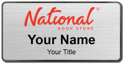 Custom name badges for National Book Store