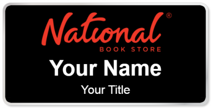 Custom name badges for National Book Store