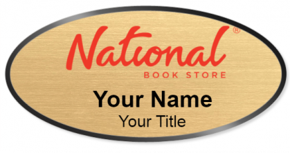 Custom name badges for National Book Store