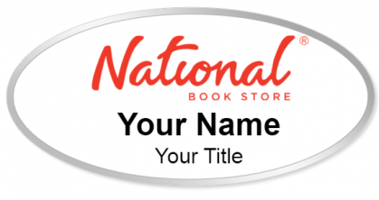 Custom name badges for National Book Store