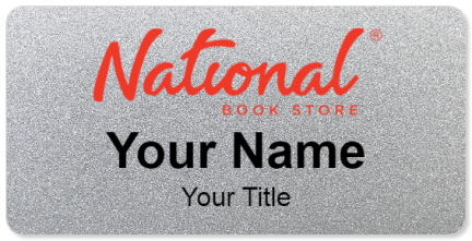 Custom name badges for National Book Store