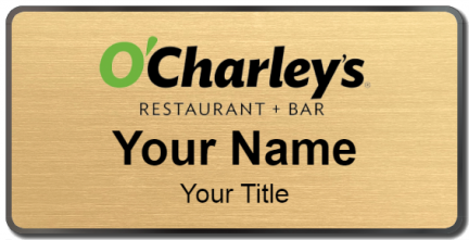 Custom name badges for O Charleys Restaurant Bar
