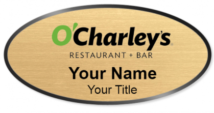 Custom name badges for O Charleys Restaurant Bar